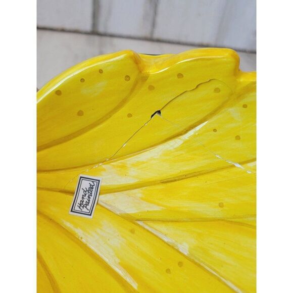 Fitz Floyd parrot banana AS IS dish candy serving decor - Picture 5 of 13